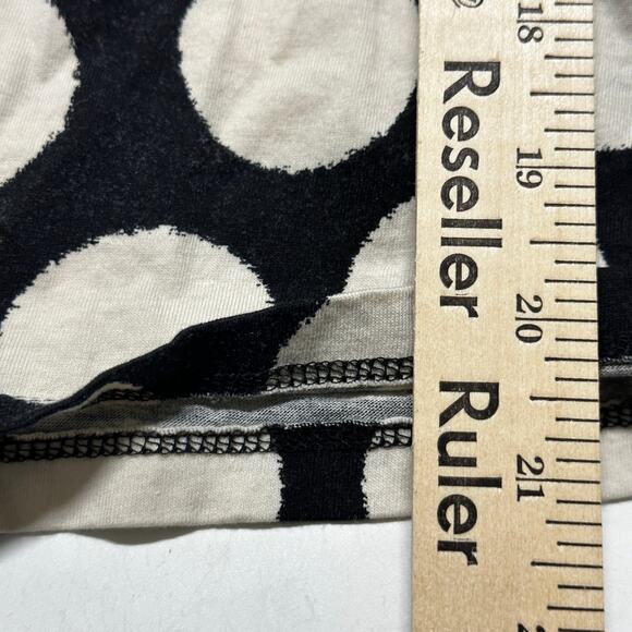 Ann Taylor Blouse Women Size L Petite Cream Black Polka Dots 100% Cotton Retro - Picture 5 of 8